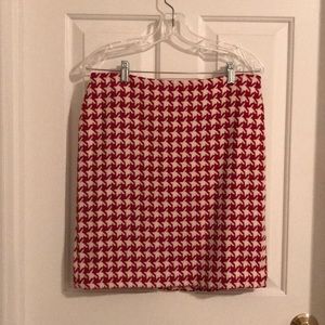 💖Talbots Wool Houndstooth Pencil Skirt, Sz 8p